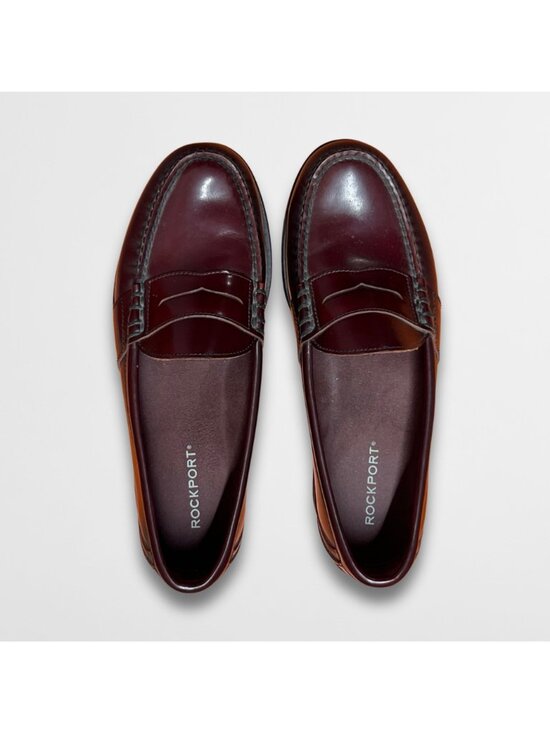 Rockport Women’s Brown Penny Loafers Slip-On Flats Size 9.5